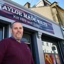 Glenn Somerville who is opening his new kilt shop in Stenhousemuir next week