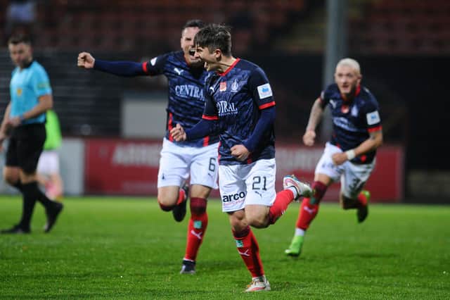 Charlie Telfer came of the bench to score an 88th minute equaliser for Falkirk