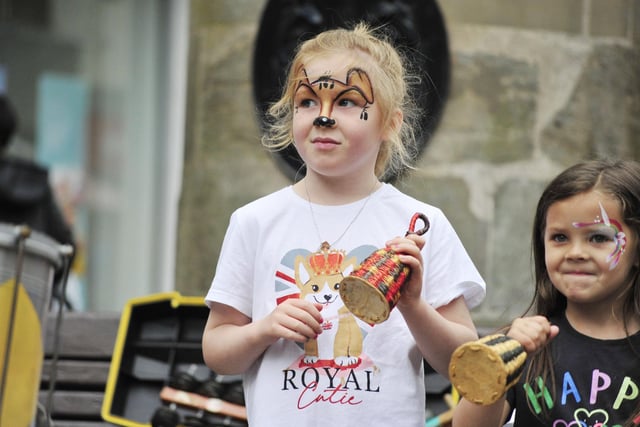 There was an opportunity to make music with the bands taking part in Saturday's event