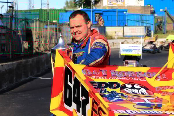 Falkirk stock car star Chris Burgoyne will have the chance to seal a title on home turf (Photo: Submitted)