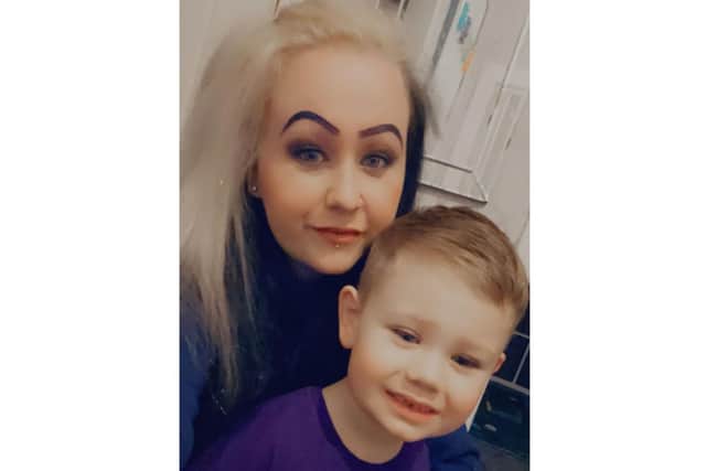 Rebecca O'Raw and her son Noah Reid, aged five.  (Pic: submitted)