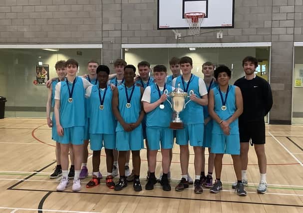 Falkirk High with their trophy