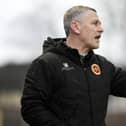 Stenhousemuir boss Gary Naysmith on the touchline (Photo: Alan Murray)