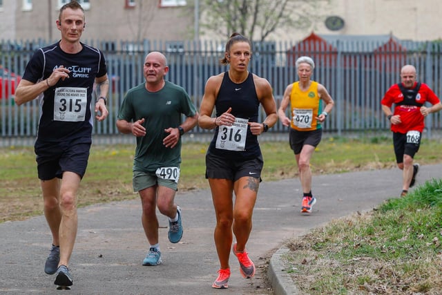 Runners taking part in the Round the Houses 10k at Grangemouth on Sunday