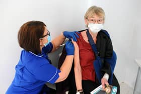 Drop-in vaccination clinics are running at Forth Valley College's Falkirk, Alloa and Stirling campuses. Picture: Michael Gillen.