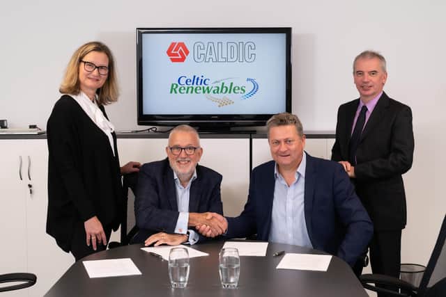 Celtic Renewables sign deal with Caldic at the Grangemouth Bio Refinery.