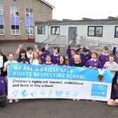 Langlees pupils celebrate their award