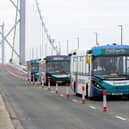 ADL manufactured autonomous bus on Forth Road Bridge