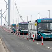 ADL manufactured autonomous bus on Forth Road Bridge