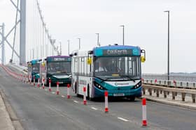 ADL manufactured autonomous bus on Forth Road Bridge