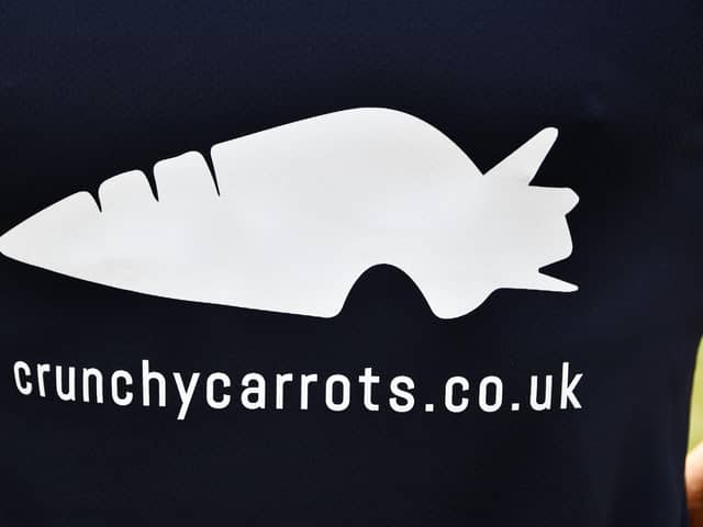Crunchy Carrots logo will adorn the new O'Neills' strips - which are set to be released soon (Photo: Michael Gillen)