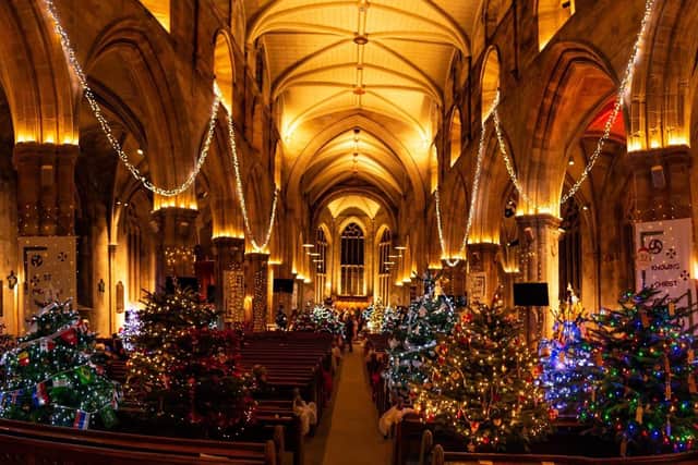 Festival of Christmas Trees 2021, St Michael’s Parish Church Linlithgow. Photo by Martin Brown.