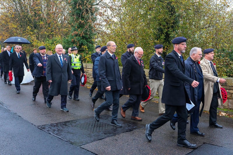 Veterans and members of the local community were among those taking part in the annual parade.