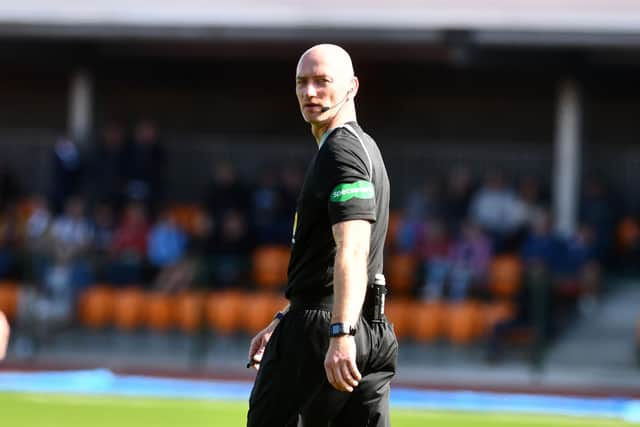 Referee Alan Newlands had a relatively quiet afternoon