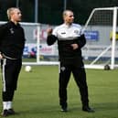 East Stirlingshire FC resumes pre-season training for Scottish Lowland Football League season 2020 - 2021. Andy Rodgers assistant manager and Derek Ure manager.