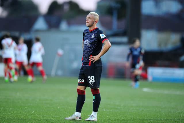 Callumn Morrison looks gutted with defeat