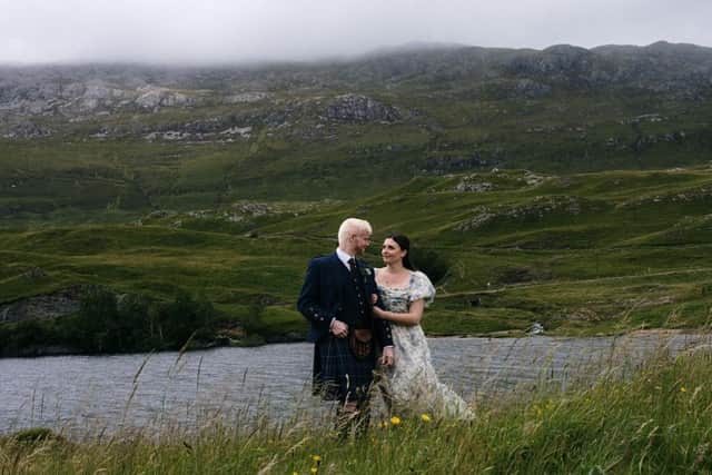 Andrew and wife Lindsay on their wedding day - one month before his diagnosis. Pic: Contribued