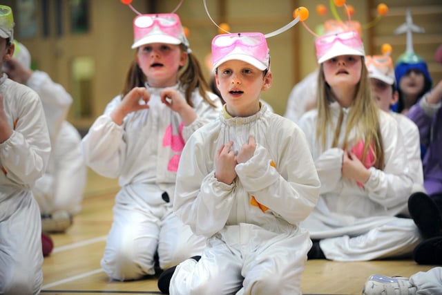 Costumes add to the look of the show.