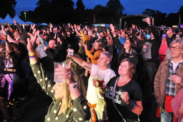 Music fans turned out in big numbers at Callendar Park for Vibration Festival 2021. Picture: Michael Gillen.