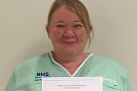 Lara Harley's dedication to the ward's patients was acknowledged recently