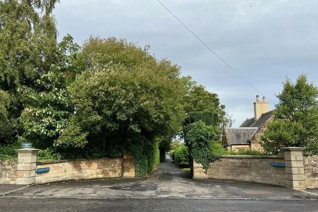 House is accessed via a private tree-lined drive, to the east of the village of Kingscavil.