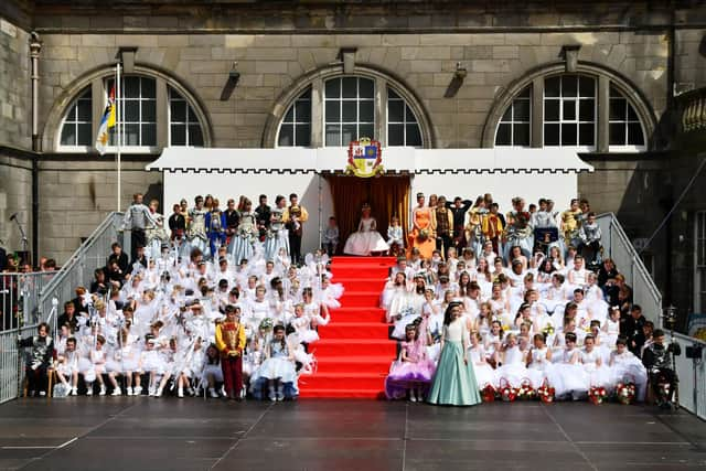 The stage is all set for this year's crowning in Glebe Park on Friday, June 30.  (Pic: Michael Gillen)