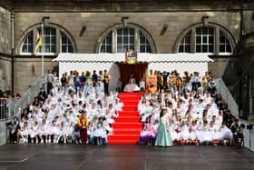 The stage is all set for this year's crowning in Glebe Park on Friday, June 30.  (Pic: Michael Gillen)