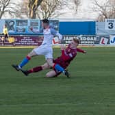 A 4-0 defeat at Stranraer last Thursday ended Stenny's hopes of a top half finish and push for a promotion play-off spot (Pic: Bill McCandish)