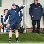 Falkirk manager John McGlynn on the touchline against Alloa Athletic on Saturday evening (Photo: Michael Gillen)