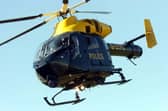 Eye witnesses claim it was a police helicopter. Pic: Dean Atkins