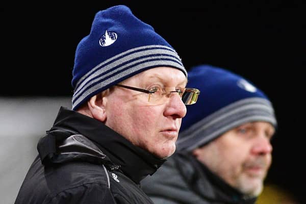 Falkirk manager John McGlynn and his assistant Paul Smith previously served this Sunday's cup opponents Raith Rovers (Pic Michael Gillen)