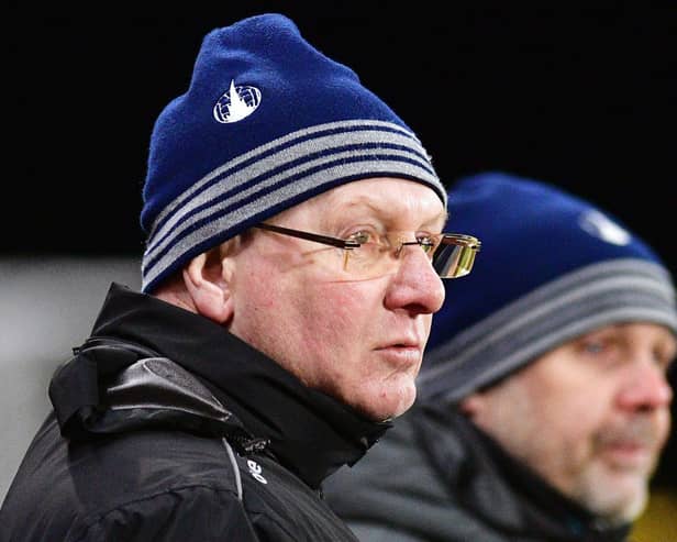 Falkirk manager John McGlynn and his assistant Paul Smith previously served this Sunday's cup opponents Raith Rovers (Pic Michael Gillen)
