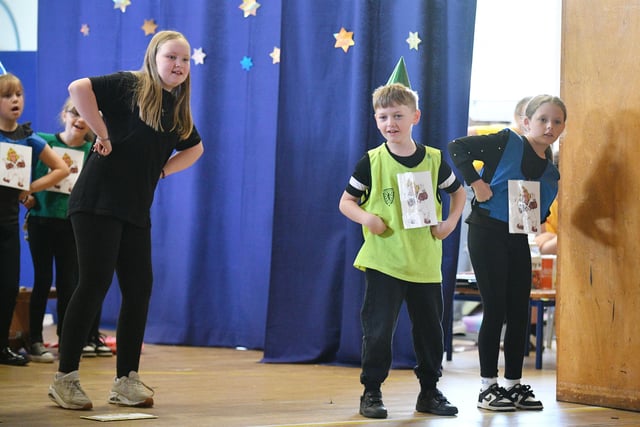 Lots of hard work went into the concert by P4 to P7 pupils.