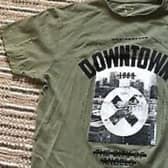 Police have released this image of the t-shirt the man was wearing.