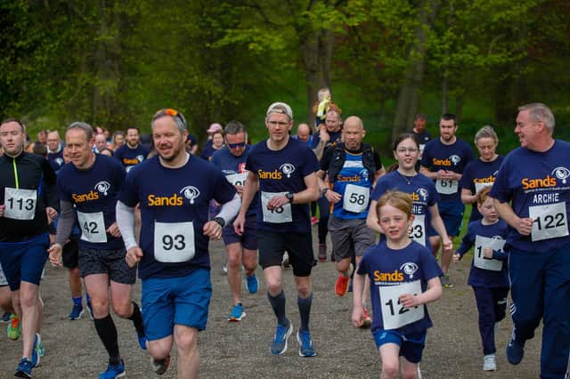 Runners turned out to support Sands Forth Valley at the Callendar Park event on Sunday.  Pictures: Scott Louden