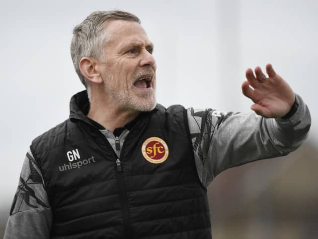 Delighted Gary Naysmith hailed the competition for places in the Warriors’ attack after Tuesday night’s 3-0 win at Cove Rangers (Photo: Alan Murray)
