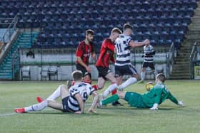 Shire score the third goal through Dean Watson  (Pics Scott Louden)
