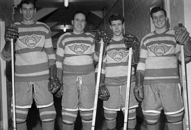 Fife Flyers archive - players Verne Gregor, Pep Young, Andy Napier and Joe McIntosh
