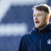 FALKIRK, SCOTLAND - FEBRUARY 06: Coll Donaldson during a Falkirk training session at the Falkirk Stadium, on February 06, 2025, in Falkirk, Scotland. (Photo by Craig Foy/SNS Group)