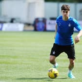 Falkirk left back Blair Sneddon is currently on loan at Berwick Rangers (Photo: Michael Gillen)