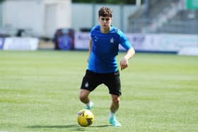 Falkirk left back Blair Sneddon is currently on loan at Berwick Rangers (Photo: Michael Gillen)