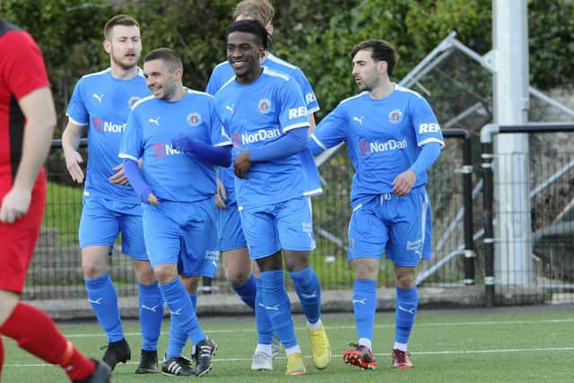 Bo'ness Athletic FC v West Calder Utd FC; 26/11/2022; Bo'ness; Newtown Park, Jamieson Ave, Bo'ness, EH51 0DP; Falkirk District; Scotland; (Picture: Alan Murray)


EOSFL Third Division 


