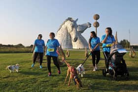 The Helix Park in Falkirk, which last month hosted a Walk for Parkinson's event, has been awarded Green Flag status by Keep Scotland Beautiful. Picture: Michael Gillen.