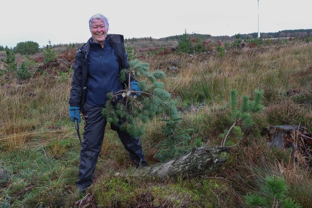 The initiative is a joint venture between Buglife and Falkirk Council Rangers.  Pictured is Lesley Sweeney, Falkirk Council Ranger.