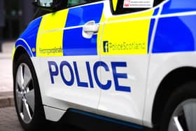 Officers were called to a collision on the M876 on Monday afternoon.