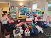 Donations like these will be collected then shipped out to Ukraine