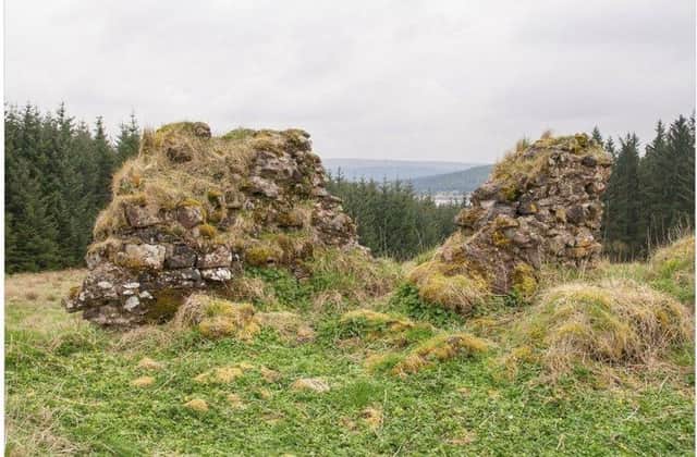 Remains of Sir John de Graeme's Castle in Carron Valley.