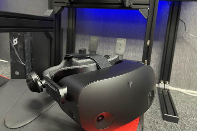 Drivers can choose to use the monitors, but the VR headset experience is highly recommended