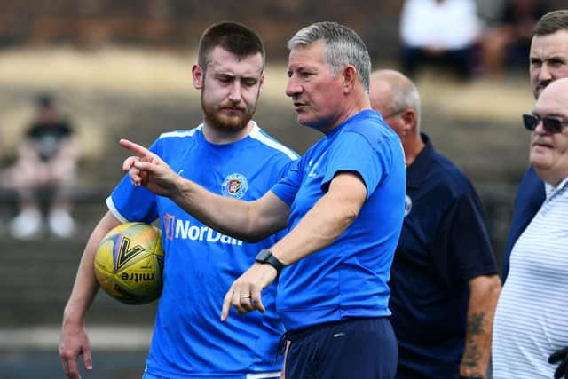 Bo'ness Athletic boss Willie Irvine on the touchline (Photo: Michael Gillen)