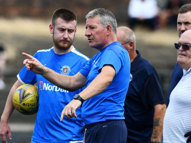 Bo'ness Athletic boss Willie Irvine on the touchline (Photo: Michael Gillen)